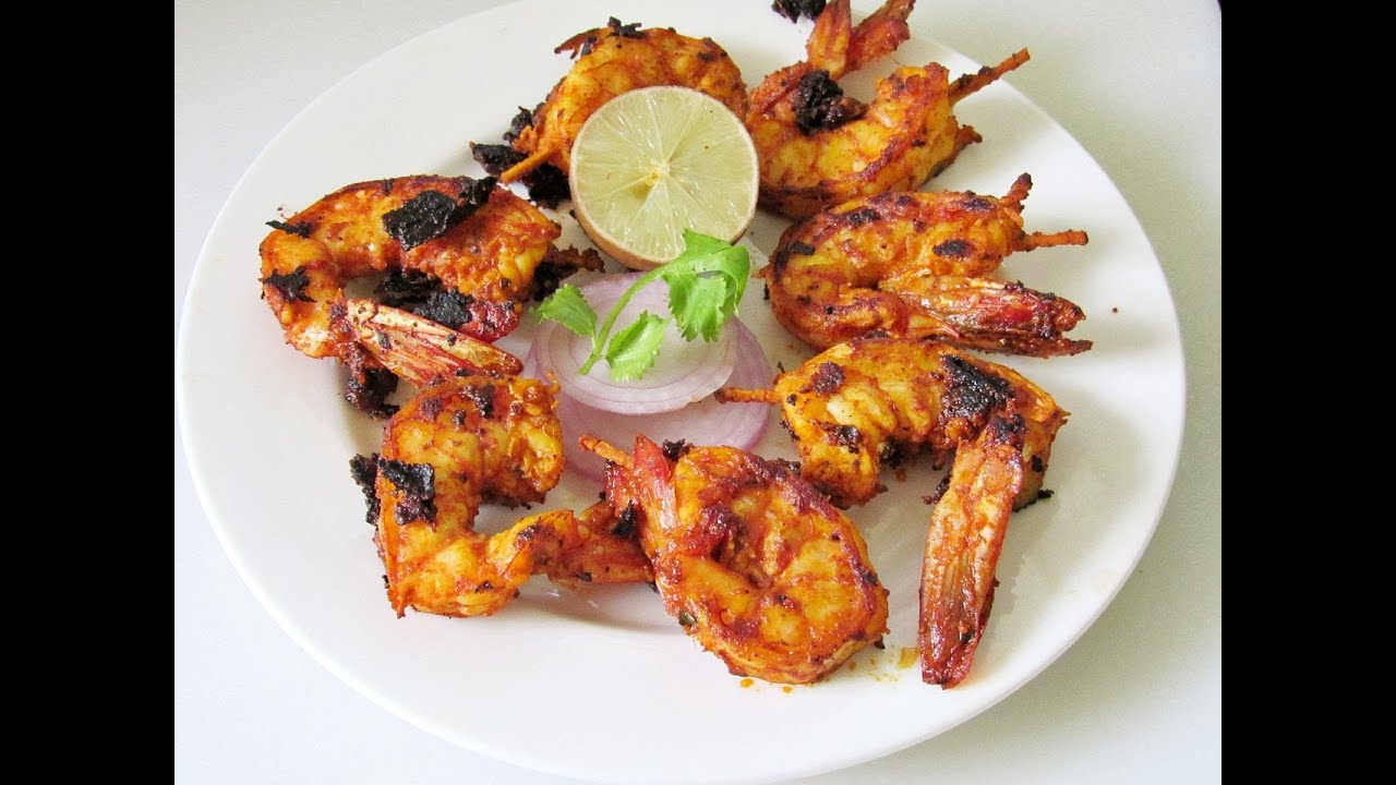 Tandoori prawns